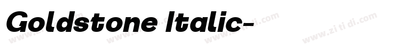 Goldstone Italic字体转换